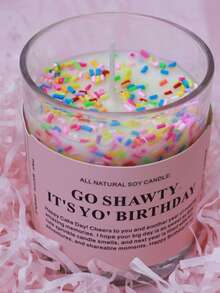 1pc Cute Cupcake Candle, Happy Birthday! Wishing You A Very Happy Birthday And Many More Wonderful Memories In The Year Ahead. May Your Birthday Be As Sweet As This Adorable Frosted Candle, And May The Coming Year Be Filled With Fun, Adventure, And Moments Worth Sharing. Happy Birthday! Suitable For All Birthday Celebrations! Candle In Jar, Candle, Gift, Home Decor, Birthday Decor, Birthday Candle, Decoration. - Multicolor - View 13