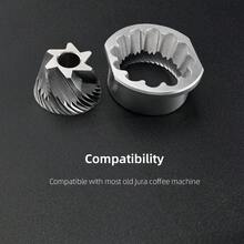 适用于Jura咖啡机及大多数老款Jura咖啡机的不锈钢研磨刀片 - 銀色 - 查看 5