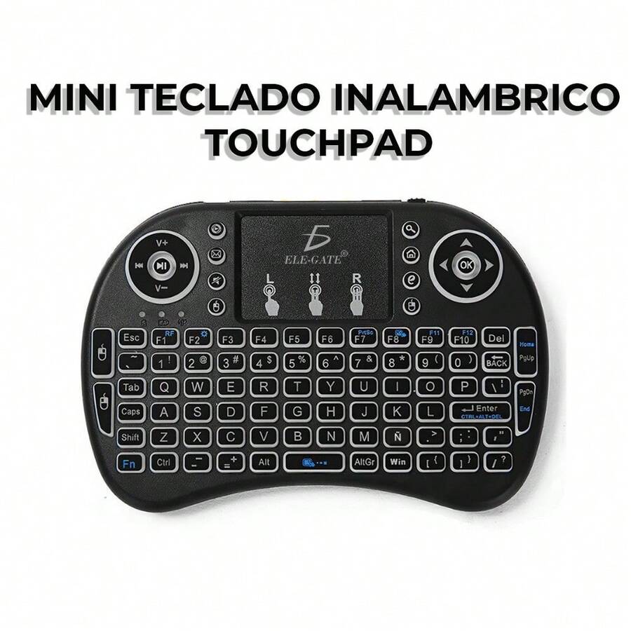 mini teclado inalambrico touchpad Español Tv Box - Albaricoque - Ver 1