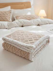 1pc 100x150cm Super Soft Baby Blanket, Premium Silky Flannel Fleece Washable Blanket, Suitable For Nursery, Valentine's Day - Khaki - View 5