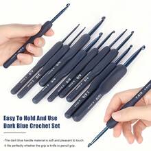 NIMBUSKNIT 9/17 Pieces/Box, 8 Pieces Of Colored Cotton Yarn + 9 Pieces Of Crochet Hooks, 60% Cotton, 30% Acrylic, 10% Wool, For DIY Knitting And Crochet Sweaters And Scarves, Gradient Cake-Dyed Medium-Weight Pure Cotton Yarn + A Full-Size Crochet Hook Set, Handmade Knitting Scarf Yarn DIY Material Pack (800g+150g), Halloween, Wedding Decorations, Guest Handmade Gifts, Beginner-Friendly Crochet Tool Kit For Scholars, Christmas Gift Crochet Accessories And Supplies - A49 - 查看 2