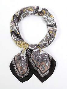 1pc New Bandana Paisley Pattern Bohemian Style Women Scarf Neckerchief Headscarf - Multicolor - View 5