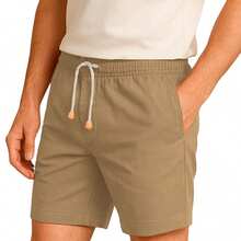 Set Of 2 Premium Linen Shorts For Men - Luxury Beachwear - Summer - 查看 3