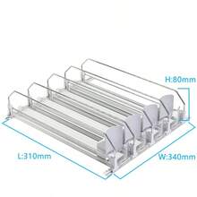 Dụng cụ đẩy/cánh quạt đồ uống, hộp đựng chai và lon trong tủ lạnh, máy rót lon soda tự động với vách ngăn hai lớp được nâng cấp và khóa định vị, đồ dùng nhà bếp, đồ dùng sắp xếp và lưu trữ trong tủ quần áo, đồ dùng để bàn. - Nhiều màu - Xem 17