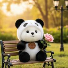 15厘米新款可爱熊猫毛绒玩具——游戏玩家的完美礼物和毛绒装饰品。属于“可爱动物毛绒玩具”类别，适用于各种空间，既可用作玩偶，也可用作临时靠垫。 - 彩色 - 查看 2