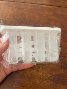 1 pieza Molde de silicona con 4 cavidades para paletas de hielo y helados con tapa, molde DIY lindo para niños (color aleatorio) - Blanco - Ver 10