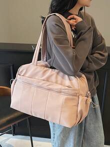 Stylish Women's Must-Have Beach Tote Bag - Fashionable Waterproof Coastal Getaway Carryall With Multi-Layer Organization, Dry/Wet Separation Design For Sandy Adventures, Weekend Trips & Seaside Vacations, Lightweight Beach-To-City Companion - Multicolor - View 3