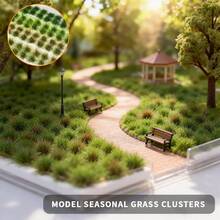 104株/盒 静电植绒草丛 模型火车场景模型装饰草丛 - As photos - 查看 1