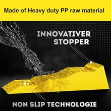 2PCS Heavy Duty RV Leveling Ramps, 3-Tiered Tire Ramps, RV Leveling Blocks, Car Ramps, Wheel Chocks, Wheel Wedges: 5 Tonne Weight Capacity; UV-Resistant; Let Your RV, Car, Camper, Trailer, Pickup Keep Balanced On Uneven Surface, Perfect For Different Ground. Anti-Skid Design. - 5 Tonne - View 4