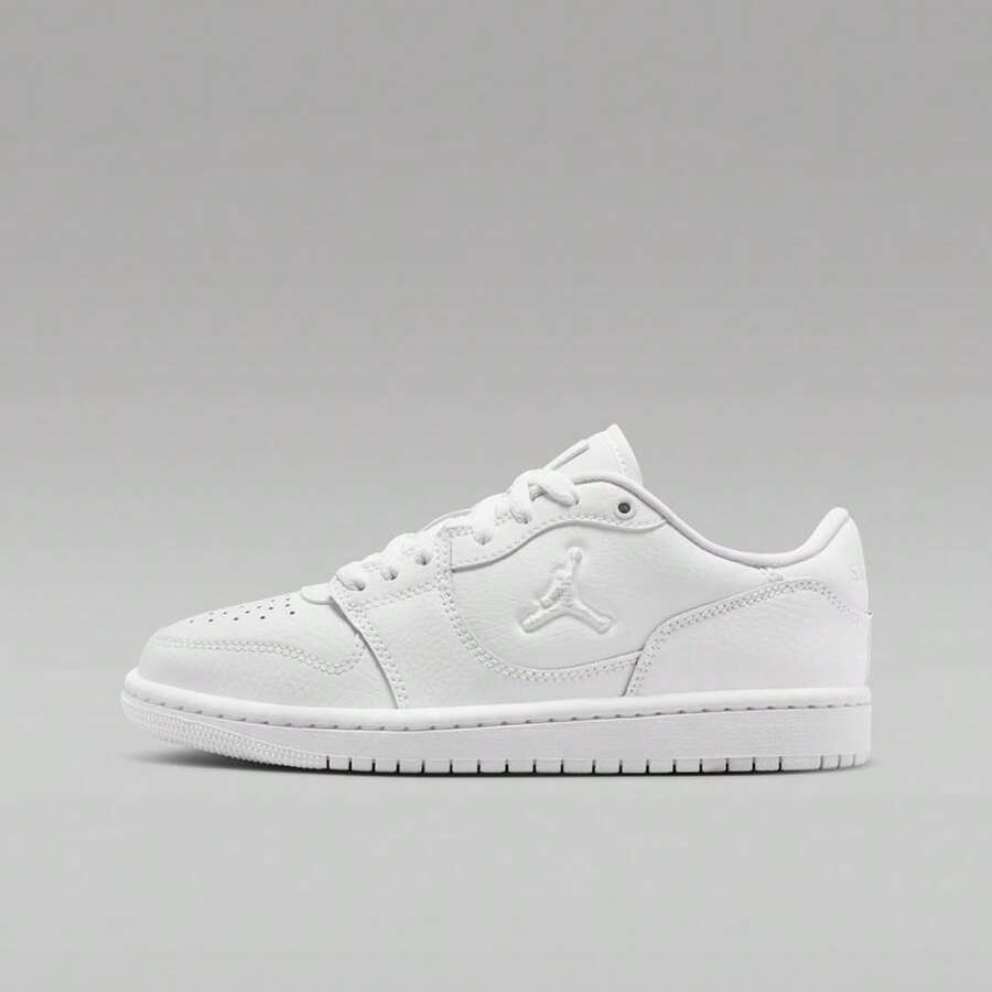 Jordan Court Connect Low (GS) 休闲运动鞋，IQ6016-100 - 白色 - 查看 1