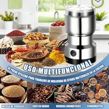 Molinillo De Café Eléctrico, Four Edged Blade 200w High Power Ultrafine Coffee Triturator,Molinillo De Café Portátil,Mini Pulverizador De Acero Inoxidable Para Hogar - Acero inoxidable 304 - Ver 9