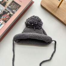 1 Stück gestrickte Mütze für Haustiere, süße Bommel Beanie für Hunde, Katzen Accessoires, geeignet für kleine und mittlere Haustiere - Verschiedenfarbig - Übersicht 6