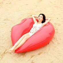1pc Heart-Shaped Inflatable Swimming Ring, Suitable For Water Sports, Pool Parties, Floating On Water Surface - Multicolor - View 7