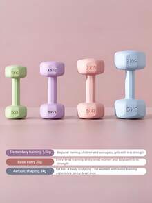 1 Set/2 Piezas de Mancuernas de Fitness, Utilizadas para Entrenamiento de Fuerza y Desarrollo Muscular, Fabricadas en Metal Sólido, Antideslizantes y Resistentes al Desgaste, Adecuadas para Entrenamientos en Casa, Gimnasio y Oficina, y Aplicables a Adultos y Adolescentes. - color aleatorio - Ver 7