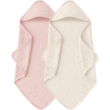 30"X30" Hooded Baby Muslin Bath Towel, Super Soft Absorbent Infant Bathrobe, Suitable For Newborns And Babies, Essential Baby Item, Registry And Gift - Multicolor - View 21