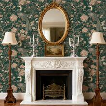 1 Roll 44cm*3/5/10m Self-Adhesive Seamless Removable Waterproof Vinyl Wallpaper, Vintage Luxury Style, Animal & Floral Pattern, Suitable For Indoor Wall Decor, Furniture & Cabinet Renovation - Volume 1 - View 7