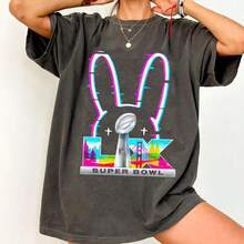 Comfort  Ba D Bunny Su Per Bowl T-Shirt - màu đen - Xem 1