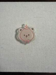 Soporte adhesivo para teléfono móvil con diseño de gato y perro de dibujos animados, agarre de teléfono flexible, soporte plegable multifunción con cojín de aire - Multicolor - Ver 10