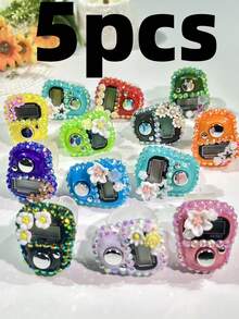 手工DIY水钻佛教念珠计数手表，轻巧便携，可爱花卉装饰电子显示咒语计数器，生日/斋月/情人节小礼物，适合斋月期间宗教诵经计数。 - 彩色 - 查看 37