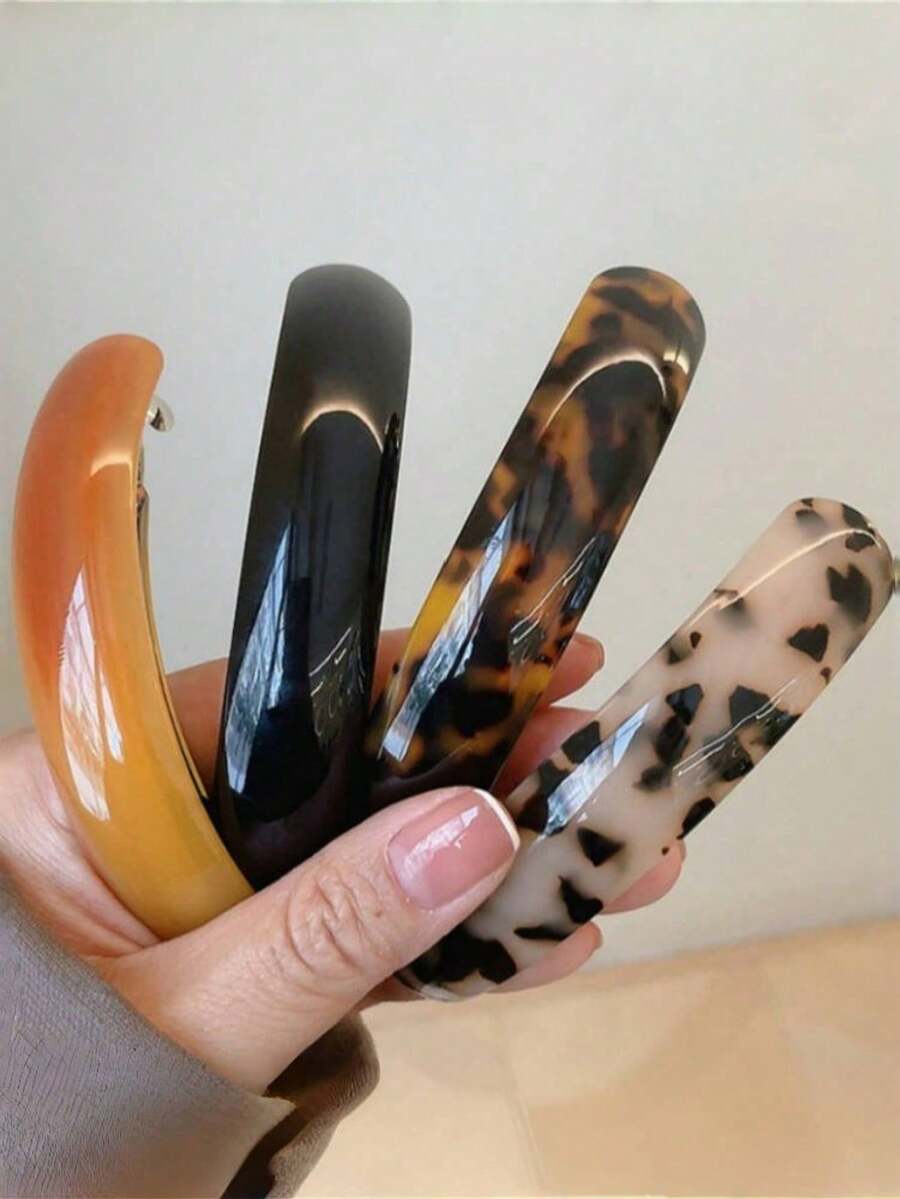 Elegant French Style Large Claw Hair Clip, High-End Updo Hair Accessory, Barrette Hair Clip For Women - Mixed Color - View 1