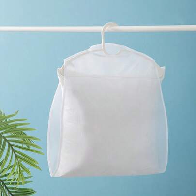 Filet de séchage multifonctionnel résistant au vent pour oreillers, sac de suspension domestique convenant aux oreillers/jouets en peluche/coussins, séchoir pliable à couche unique, sac filet de lavage pour balcon et extérieur