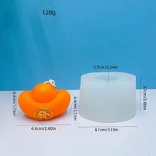 1个装财富元宝香薰蜡烛硅胶模具 DIY麻将香石石膏装饰硅胶模具 - A-白色 - 查看 4