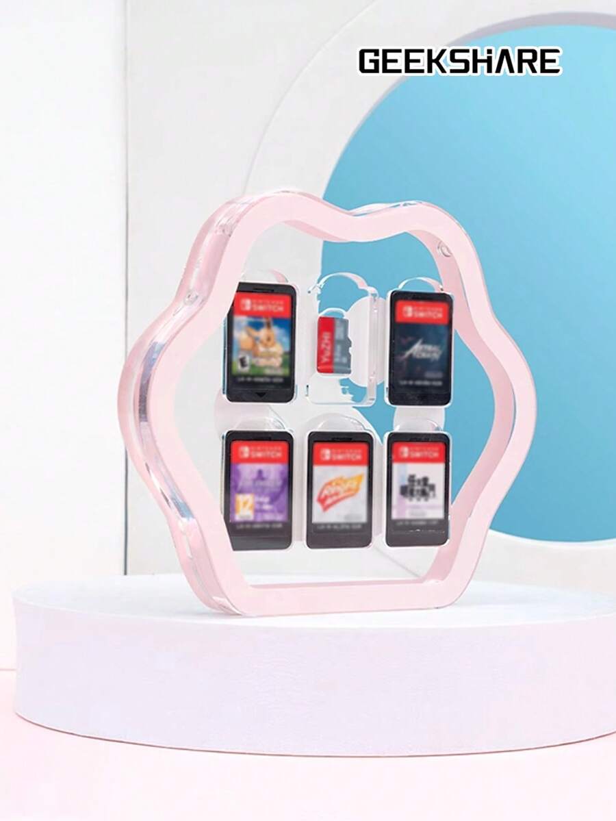 GeekShare 1pc Acrylic TF Card Case Compatible With Nintendo Switch 2/Switch 2017/OLED - Card Box - View 1