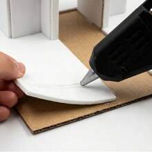 20w Pistola de pegamento termofusible de plástico DIY, barras de pegamento térmico negro, pistolas industriales de temperatura termoeléctrica - Tipo de Enchufe A USA (110-127V) - Ver 3