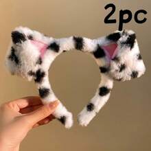 1 Băng đô tai cún nhồi bông đáng yêu, đồ đội đầu dễ thương cho nữ, thích hợp để rửa mặt và đắp mặt nạ - Nhiều màu - Xem 12