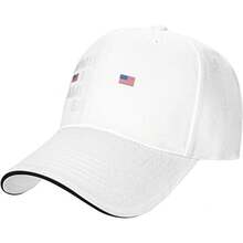 1 Kkaingg Baseball Cap |   Immigrants , Adjustable Dad Hat, Black, Vintage Style, Curved Brim, Buckle Closure, All-Season Wear - trắng - Xem 1
