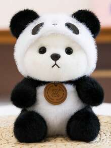 15厘米新款可爱熊猫毛绒玩具——游戏玩家的完美礼物和毛绒装饰品。属于“可爱动物毛绒玩具”类别，适用于各种空间，既可用作玩偶，也可用作临时靠垫。 - 彩色 - 查看 5