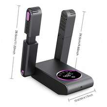 Hailicare Foldable Smart Timed Electric Shoe Dryer, Fast Drying Shoes, Household Shoe & Boot Heater, Adjustable Stand, Useful Gift For Family And Friends - EU C Type Plug(220-240V) - View 10