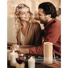 HEYSONG - Altavoz Bluetooth portátil impermeable inalámbrico para ducha al aire última intervensión IPX7 flotante 5000 mAh tarjeta TF buenos graves sonido fuerte para playa piscina - Albaricoque claro - Ver 4