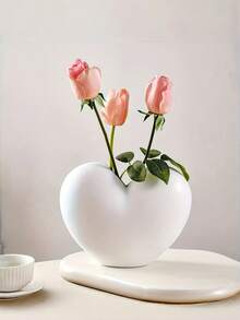 1 Bình hoa nhựa hình trái tim - Màu hồng bóng hoặc trắng, hình trụ cắt hình trái tim, thích hợp trang trí bàn tiệc, đám cưới, kỷ niệm, ngày Valentine - Bình nhựa dùng cho hoa hồng, hoa giả, trang trí nhà cửa. - Nhiều màu - Xem 4