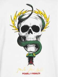 Powell Peralta Mike McGill Skull & Snake T-Shirts - trắng - Xem 3