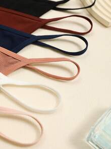 6pcs Rhinestone Chain Tassel Metal Decor Women Thong Panties - Multicolor - View 5