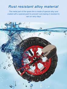 汽车后部装饰——迷你越野轮胎和铲子3D摆件，SUV、卡车、摩托车专用粘性后挡板装饰，创意汽车造型装饰，时尚汽车配件 - 車尾擺飾 - 查看 8