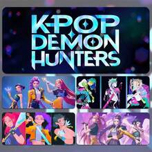 Mattel K-Pop Witch Hunting Girl Group Extra Large Mouse Pad, K-Pop Witch Hunting Girl Group Merchandise Mouse Pad, Extra Large Gaming Mouse Pad - Non-Slip Rubber Base, Ideal For Gamers, Office, School, ESports, Home Decor, Washable And Durable Design, Professional Gaming Setup, Modern Desk Mat, Mouse Pad - Multicolor - View 2