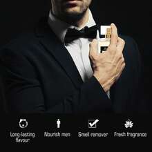 30ml Men's Pheromones Fragrance, Fresh Cologne, Long-Lasting Scent, Natural Botanical Extracts, Alcohol-Free Formula, Portable Bottle, Boosts Confidence, Suitable For Daily Commutes, Dates, Business Occasions, Body Care Products, Valentine's Day Gifts. - 清新香調 - 查看 5