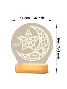 LED发光星月挂饰，室内窗饰，氛围照明，需电池，节日装饰 - 彩色 - 查看 11
