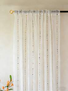2/36 buc Perdea din tul curcubeu minimalist elegantă și romantică, translucidă pentru balcon, fereastră, sufragerie, dormitor Decor de casă - alb - Vizualizare 9
