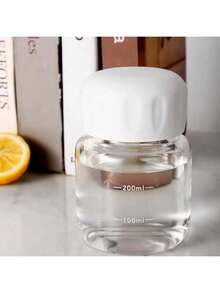 1个可爱迷你玻璃水杯，耐热便携，可装咖啡/牛奶，适合居家/办公/学校，新年/情人节/母亲节礼物 - 彩色 - 查看 6