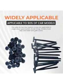 20/10 piezas Bridas universales y botones, bridas de cable autobloqueantes, correas de sujeción de cables, clips de cable universales autobloqueantes, bridas de plástico de sujeción, bridas de cable para el espacio entre el cinturón y el coche, clips de sujeción multifunción, para fijar el motor, el forro, las cubiertas del panel interior del maletero - Bridas para cables - Ver 3