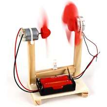 Kit de Generador de Energía Eólica, Kit de Generador de Turbina Eólica con Caja de Batería Kit de Turbina Eólica de Potencia única de 1,5 V para Niños,40964478 - Multicolor - Ver 2