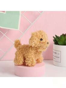 10厘米逼真毛绒小狗玩偶，收藏级玩偶，柔软毛绒小狗，触感舒适，迷你毛绒玩具，是送给朋友、节日装饰、生日礼物、派对礼品的理想之选。 - 彩色 - 查看 9