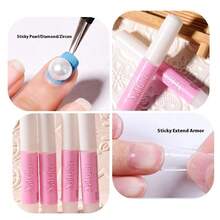 Super Strong Nail Glue For Acrylic Nails Press On Nails Professional Nail Glue For Nail Tips Fake Nails False Nails Long Lasting For Stick On Nails Broken Nails 0.07oz 10pcs NRHI - A - 查看 4