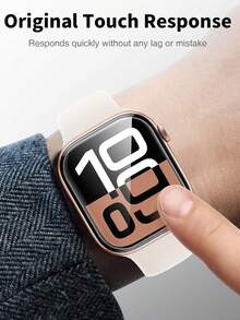 8pcs New Transparent Soft TPU Screen Protector Film Compatible With Apple Watch Series 10/Ultra/SE/8/7/6/5/4/3/2/1 38/40/41/42/44/45/49mm - Clear - View 11