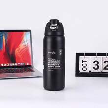 New Ow-Ala Insulated Tumbler, Dual-Tone Portable Outdoor Sports Water Bottle With Straw, Premium - Multicolor 32oz - View 14