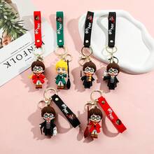 Warner Bros 动漫哈利波特钥匙扣包挂件可爱玩偶波特吊坠情侣车钥匙扣手机生日礼物家庭礼物 - 彩色 - 查看 4
