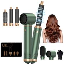 UKLISS Multifunctional Air Styling 7 In 1 Upgraded Hair Care Set, The King Of Cost-Effectiveness, Using 110,000 High-Speed Hair Dryer Brush (Black Technology To Prevent Frizz), Fluffy Barrel Comb, Curling Comb, Straightening Brush, Automatic Air Curling Iron, Blow-Drying Styling Hair Care All-In-One Machine, One Machine Is Equivalent To Seven Machines, No Need To Worry About Tediousness, Easily Create A Variety Of Styles, Valentine's Gift - 美規A型插(110-127V) - 查看 10